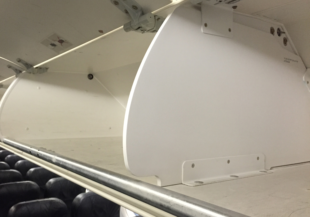 Locker bin, overhead stowage bin composite repair, plastic repair, amo