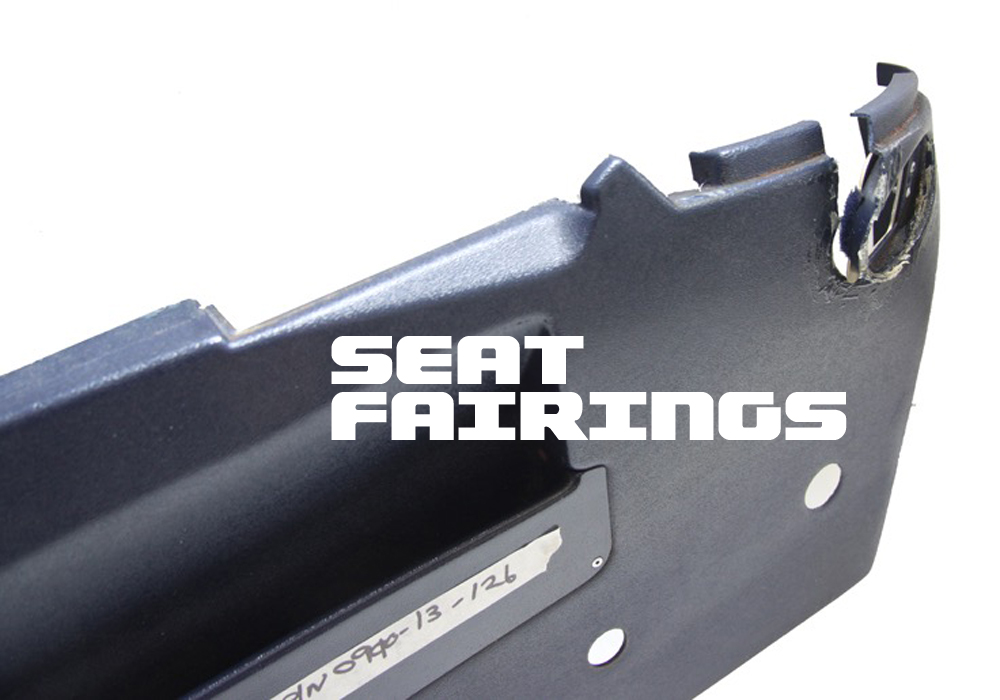 seat fairings repaired in our easa casa approved facility, qantas, fairing business class
